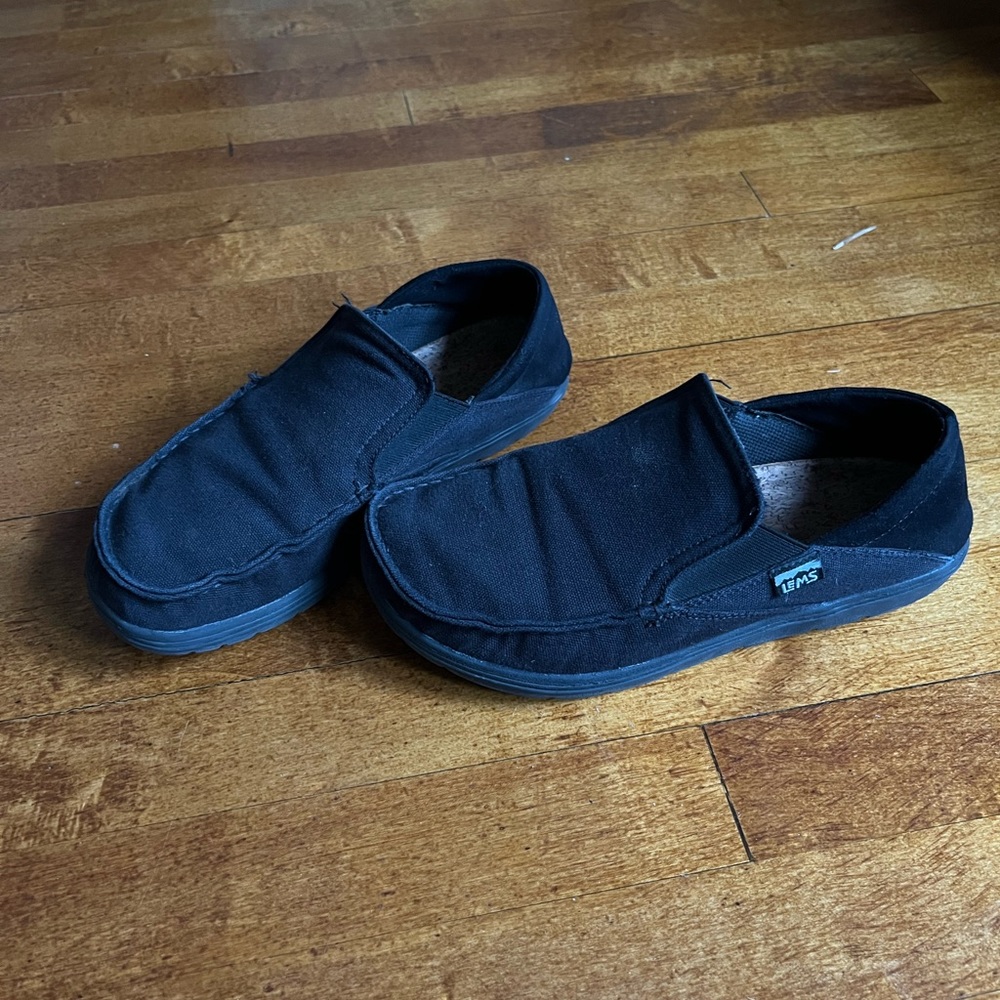 Lems Drifter Slip On Barefoot Shoes Black Womens 9.5 Men’s 8